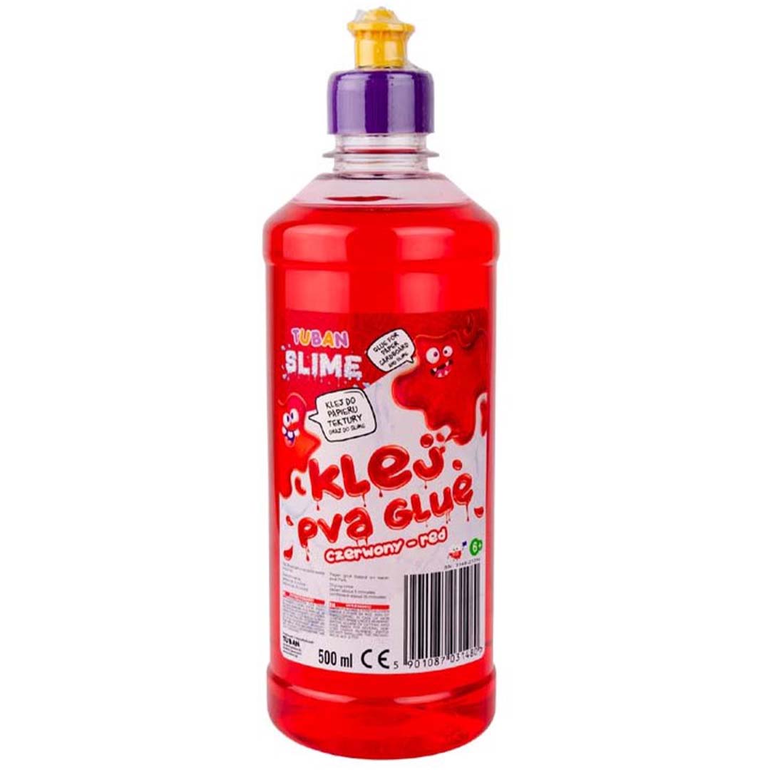 tuban pva lijm - rood - 500 ml | 860TU3148 | 1