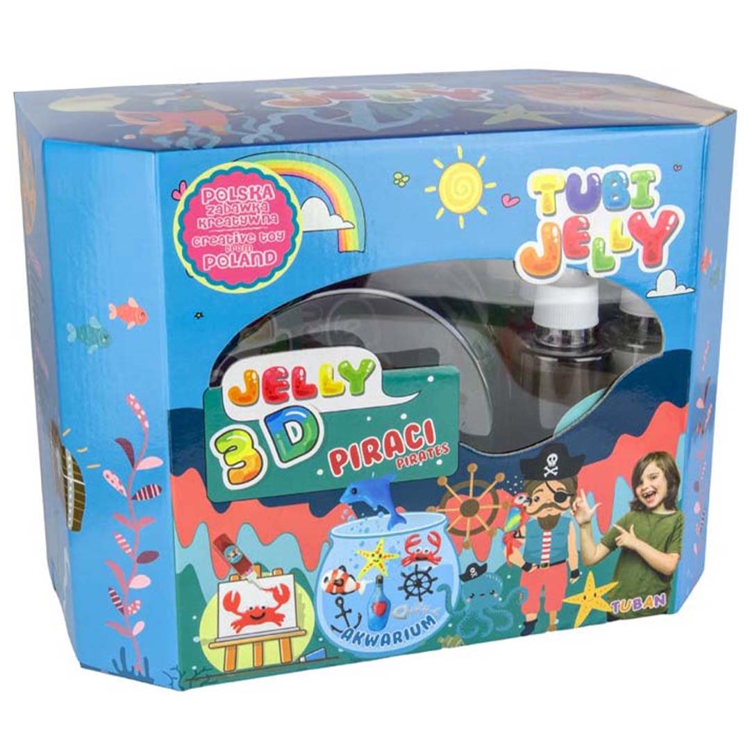 tuban tubi jellyset - 8 kleuren en groot aquarium - piraten | 860TU3332 | 1