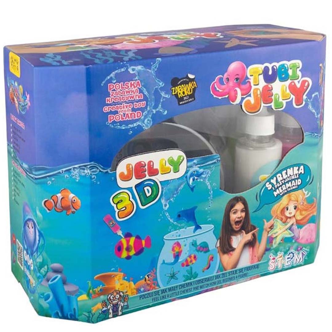 tuban tubi jelly set - 8 kleuren en groot aquarium - zeemeermin | 860TU3333 | 1