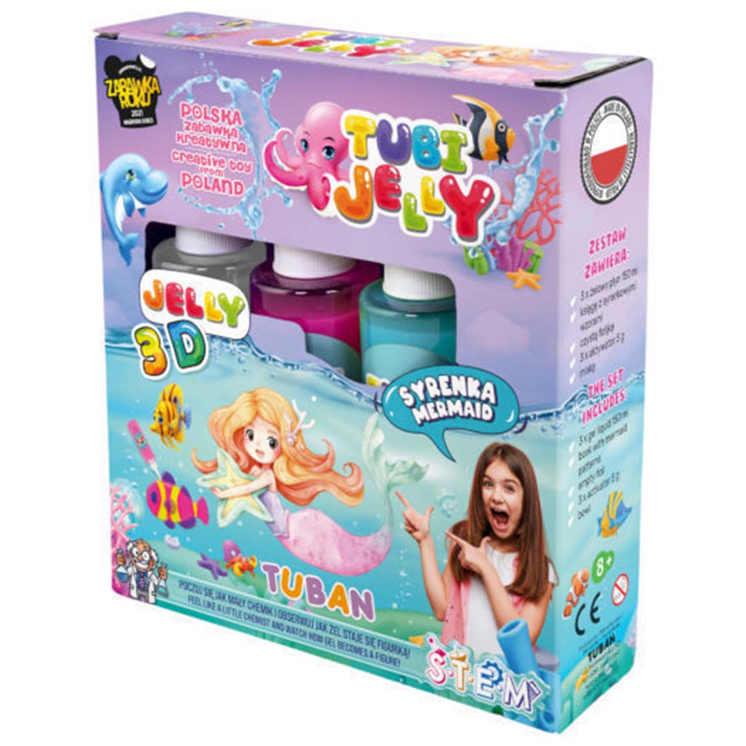 tuban tubi jelly set met 3 kleuren - zeemeermin | 860TU3316 | 1
