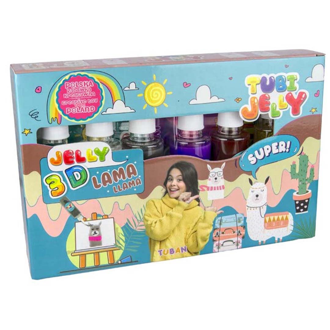 tuban tubi jelly set met 6 kleuren - lama | 860TU3327 | 1