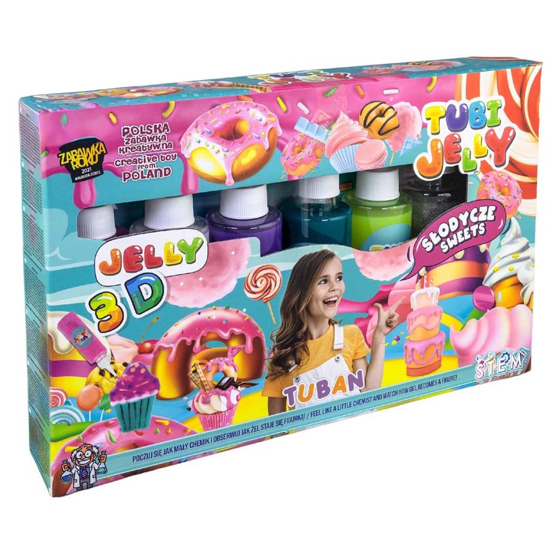 tuban tubi jelly set met 6 kleuren - snoep | 860TU3323 | 1
