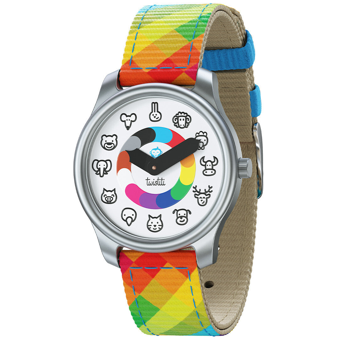 twistiti kleuterhorloge dieren - arlequin | TWI-ANIMALS-ARL | 0