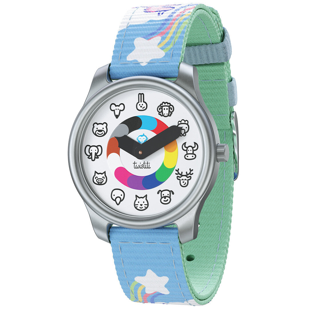 twistiti kleuterhorloge dieren - unicorn | TWI-ANIMALS-UNI | 0