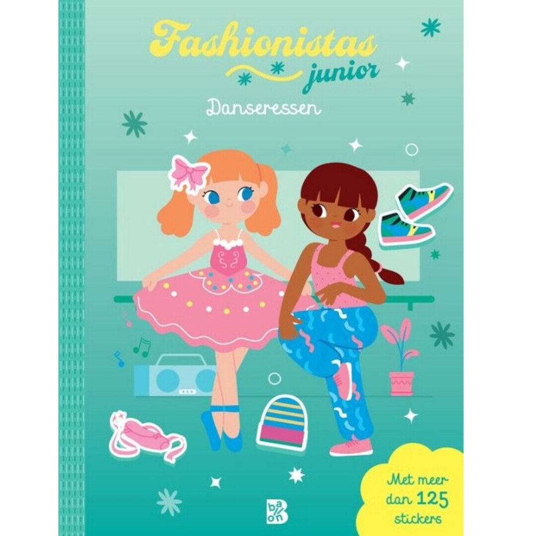 uitgeverij ballon aankleedstickerboek fashionistas junior - danseressen | 1232983 | 0