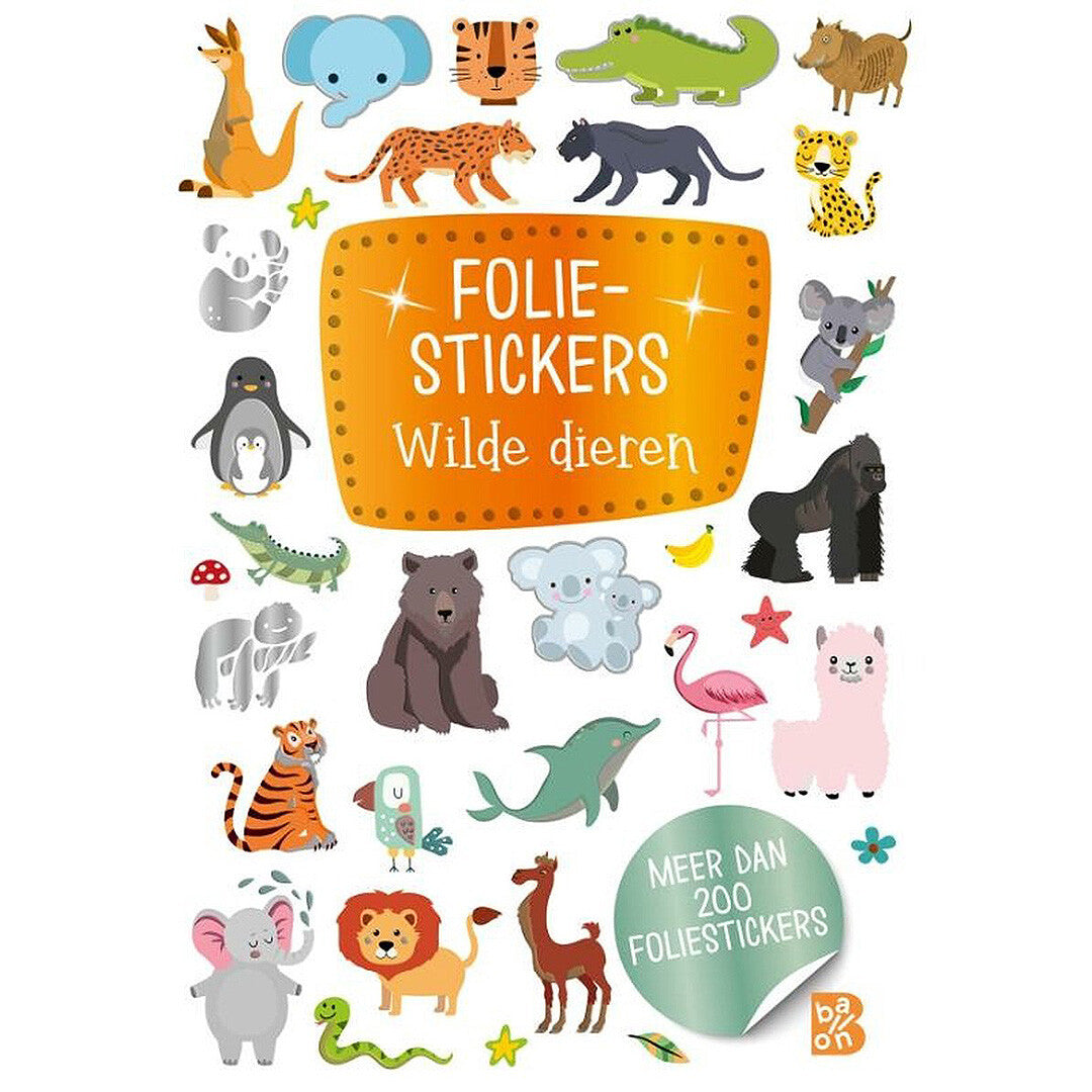 uitgeverij ballon foliestickers wilde dieren | 1232334 | 0