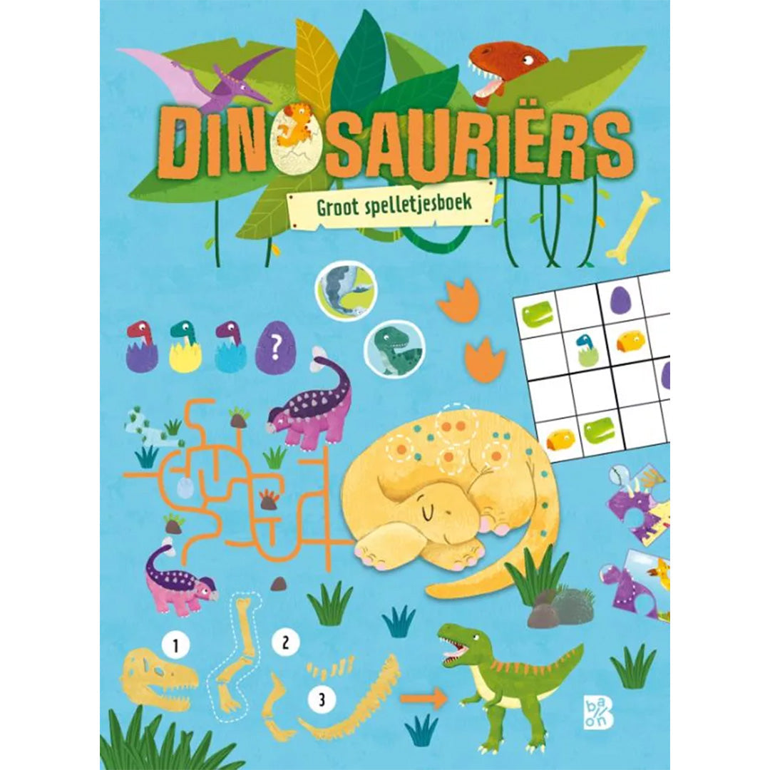 uitgeverij ballon groot spelletjesboek - dinosauriërs | 1234003 | 0