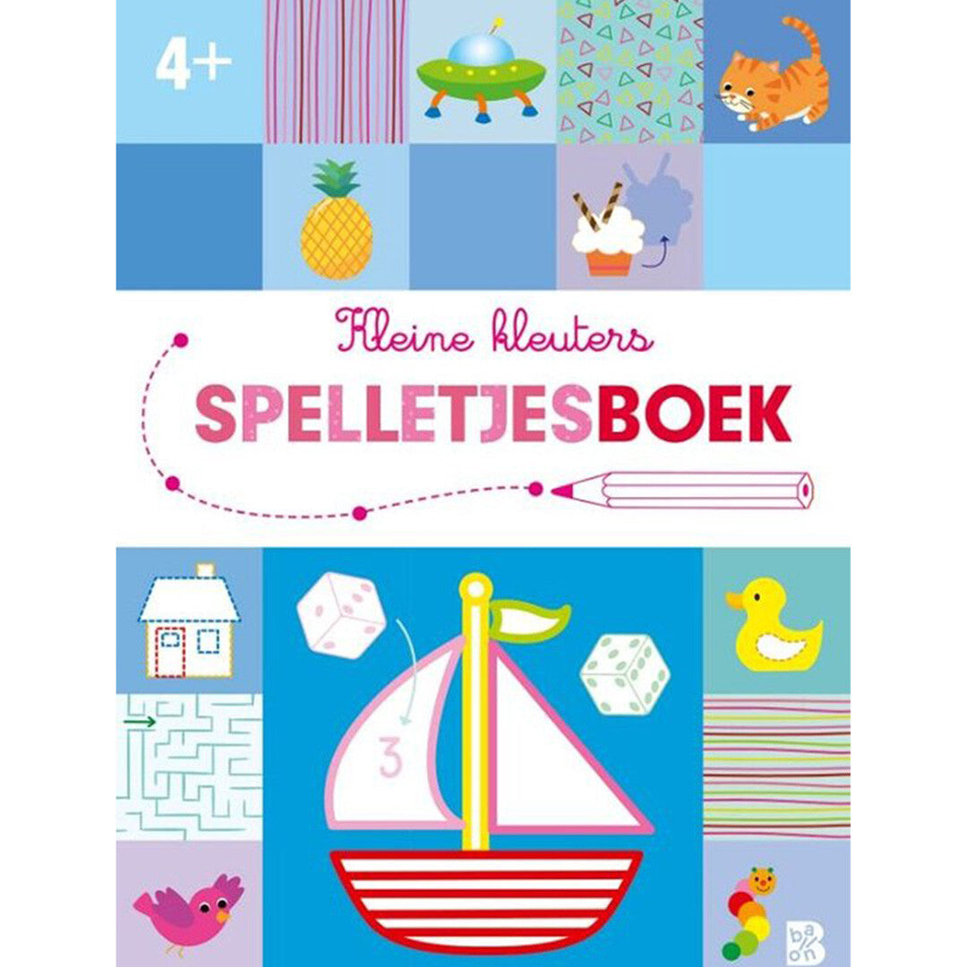 uitgeverij ballon kleine kleuters spelletjesboek - 4+ | 1232649 | 0