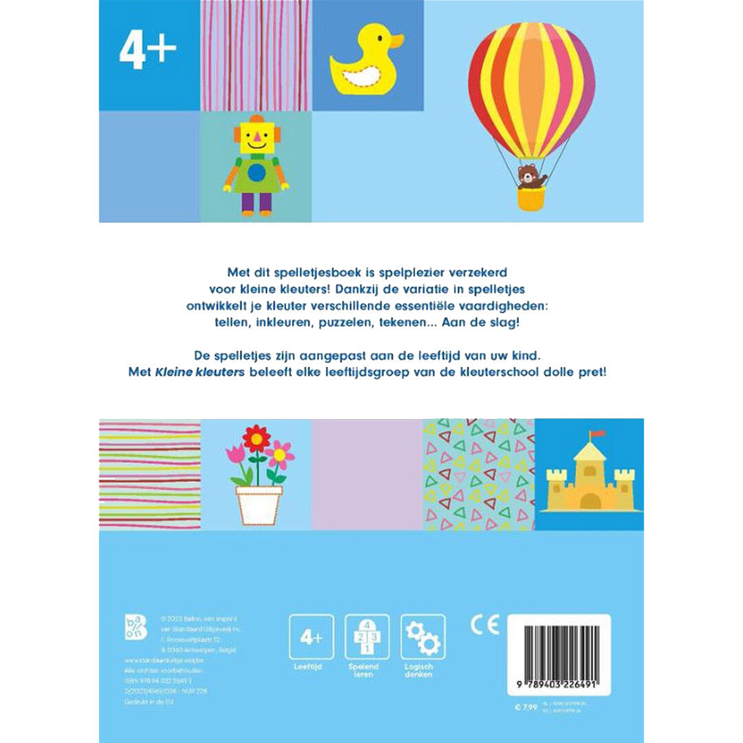 uitgeverij ballon kleine kleuters spelletjesboek - 4+ | 1232649 | 2