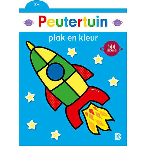 uitgeverij ballon plak en kleur - raket | 1232869 | 0