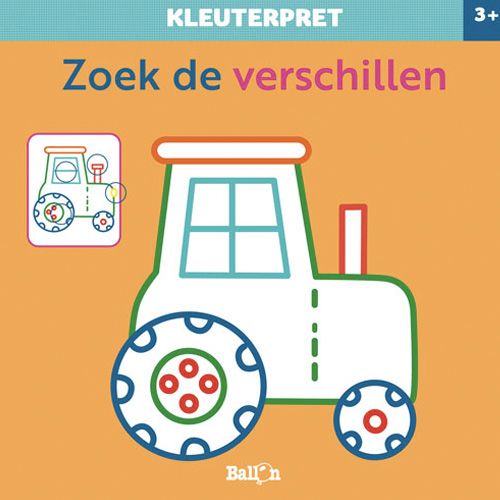 uitgeverij ballon puzzelboek kleuterpret - zoek de verschillen | 1232225 | 0