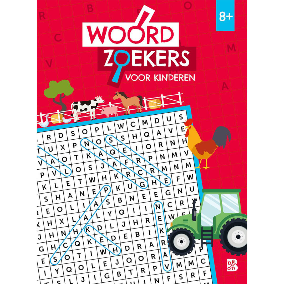 uitgeverij ballon puzzelboek woordzoekers voor kinderen 8+ | 1233729 | 0