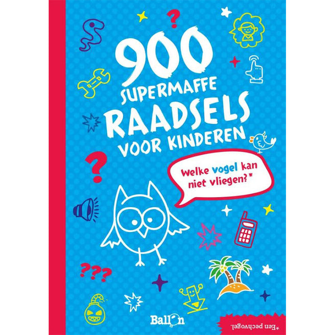 uitgeverij ballon raadselboek 900 supermaffe raadsels voor kinderen | 1237750 | 0