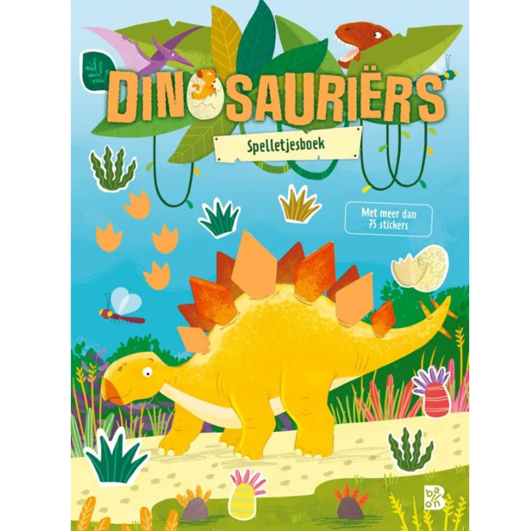 uitgeverij ballon sticker- en spelletjesboek dinosauriërs | 1233096 | 0
