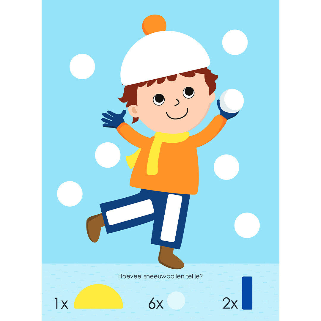 uitgeverij ballon stickerboek ik speel met vormen - winter | 1233473 | 1