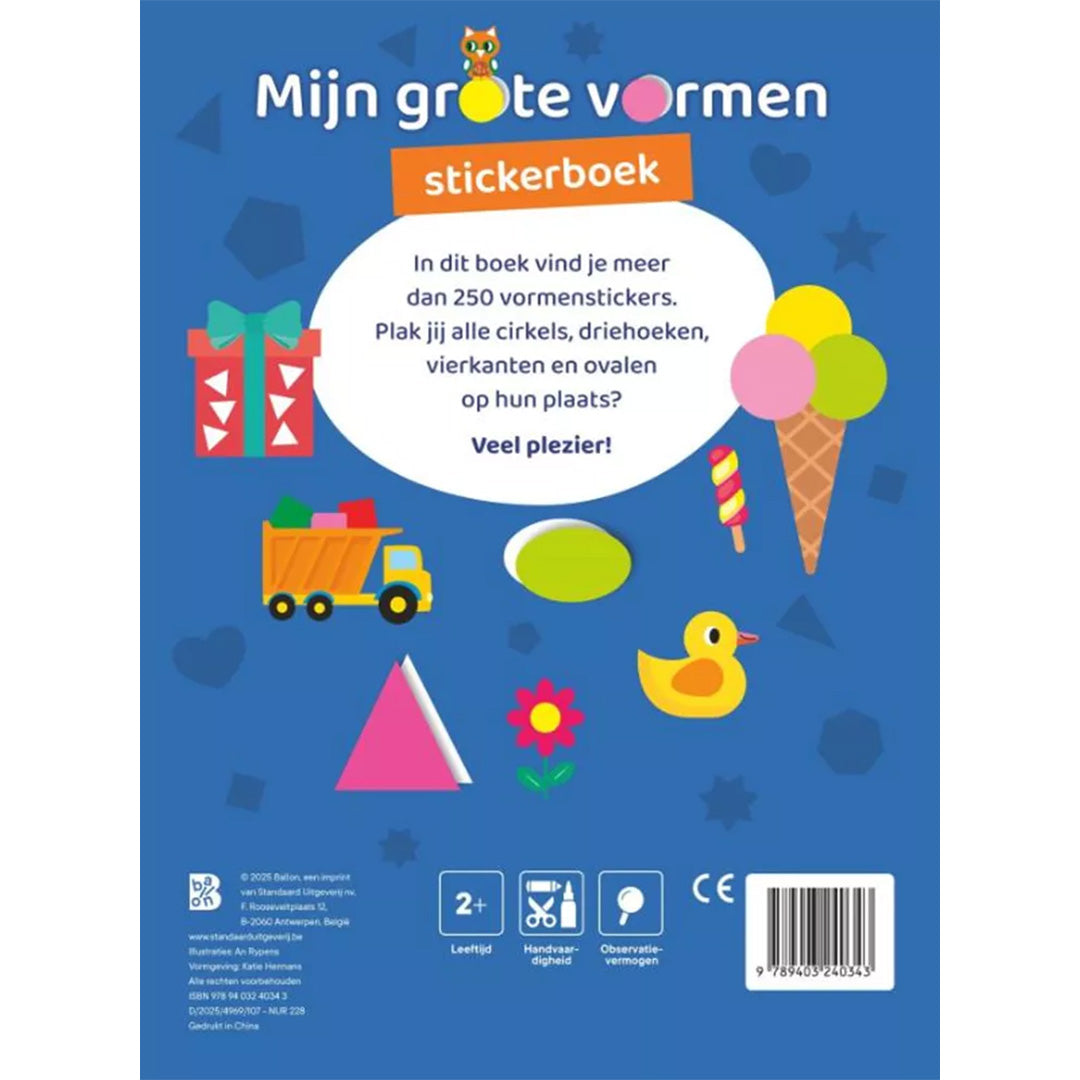 uitgeverij ballon stickerboek mijn grote vormen | 1234034 | 3