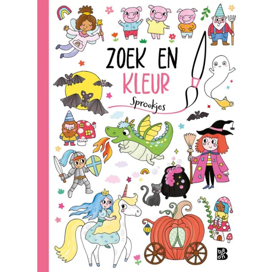 uitgeverij ballon zoek- en kleurboek - sprookjes | 1233116 | 0