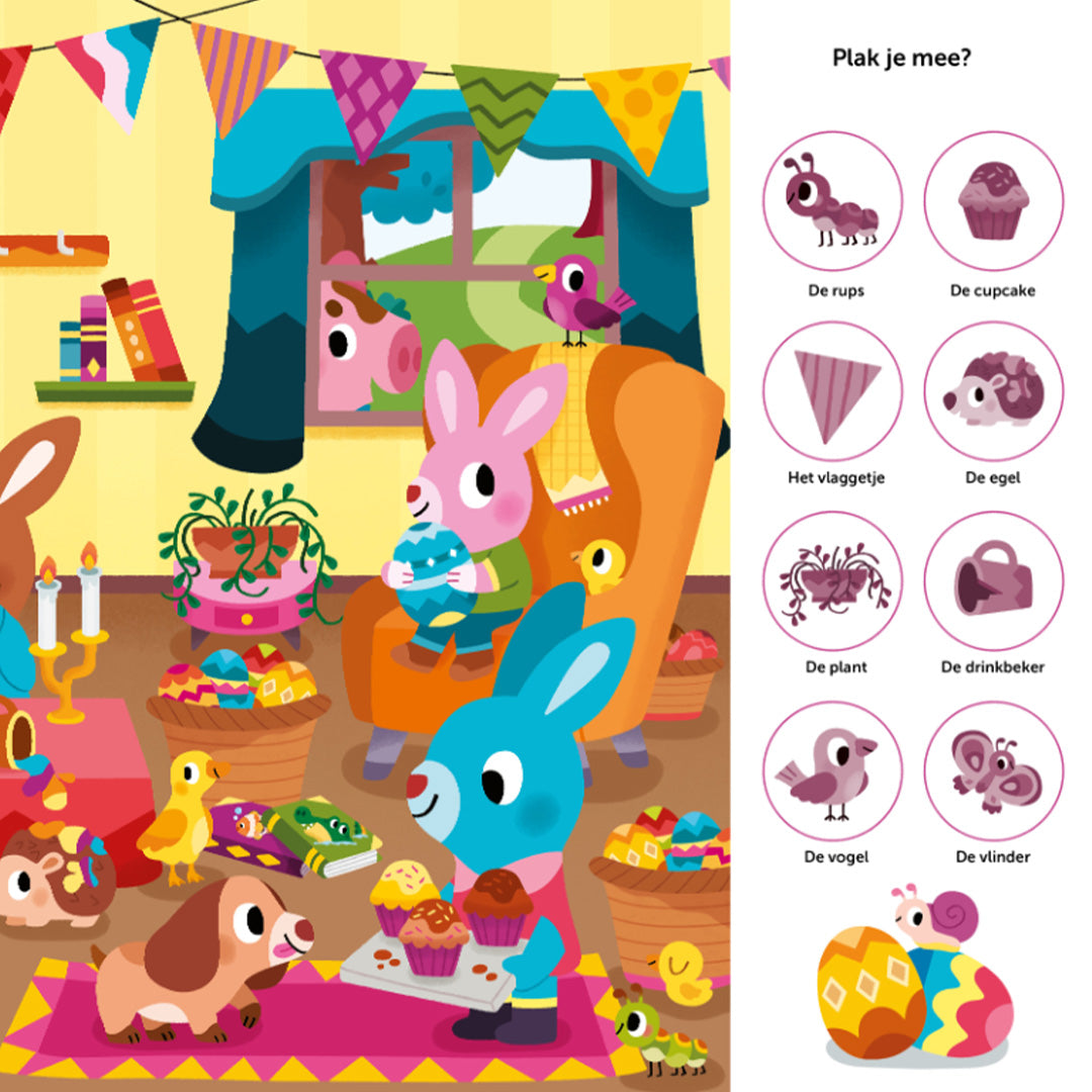 uitgeverij ballon zoek- en stickerboek - pasen | 1233608 | 1