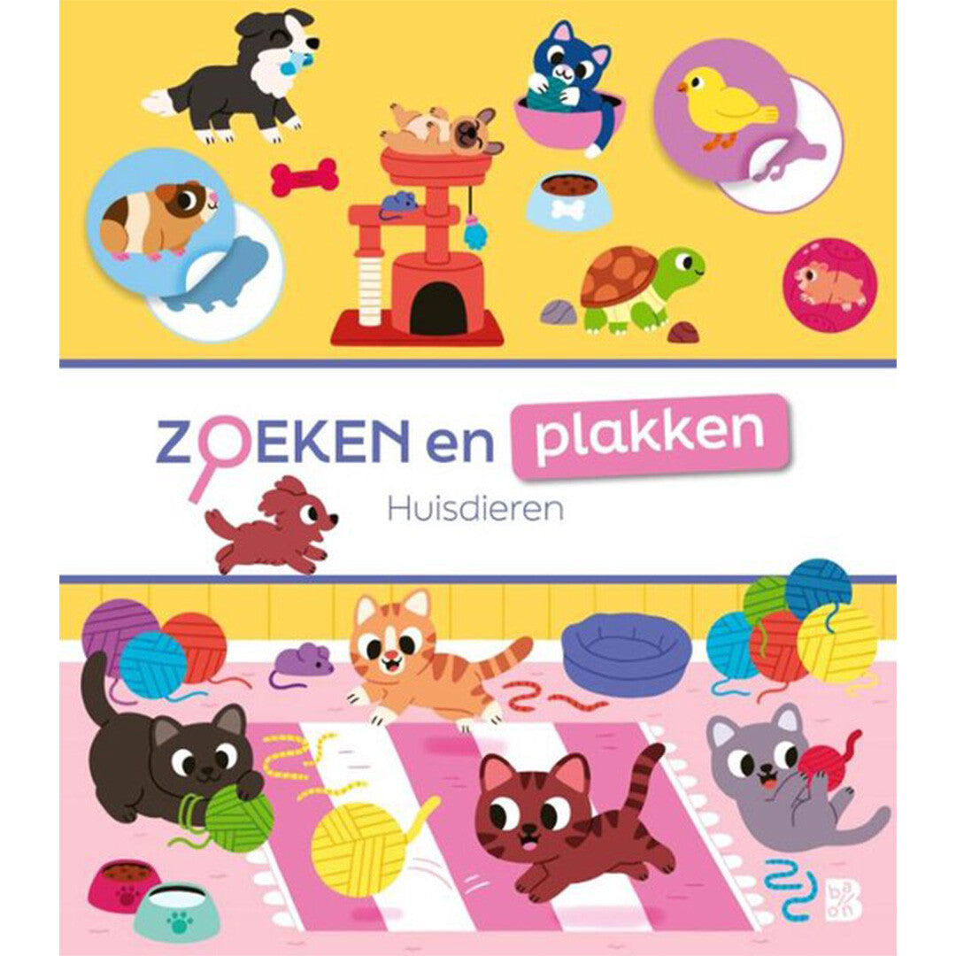 uitgeverij ballon zoeken en plakken - huisdieren | 1233650 | 0