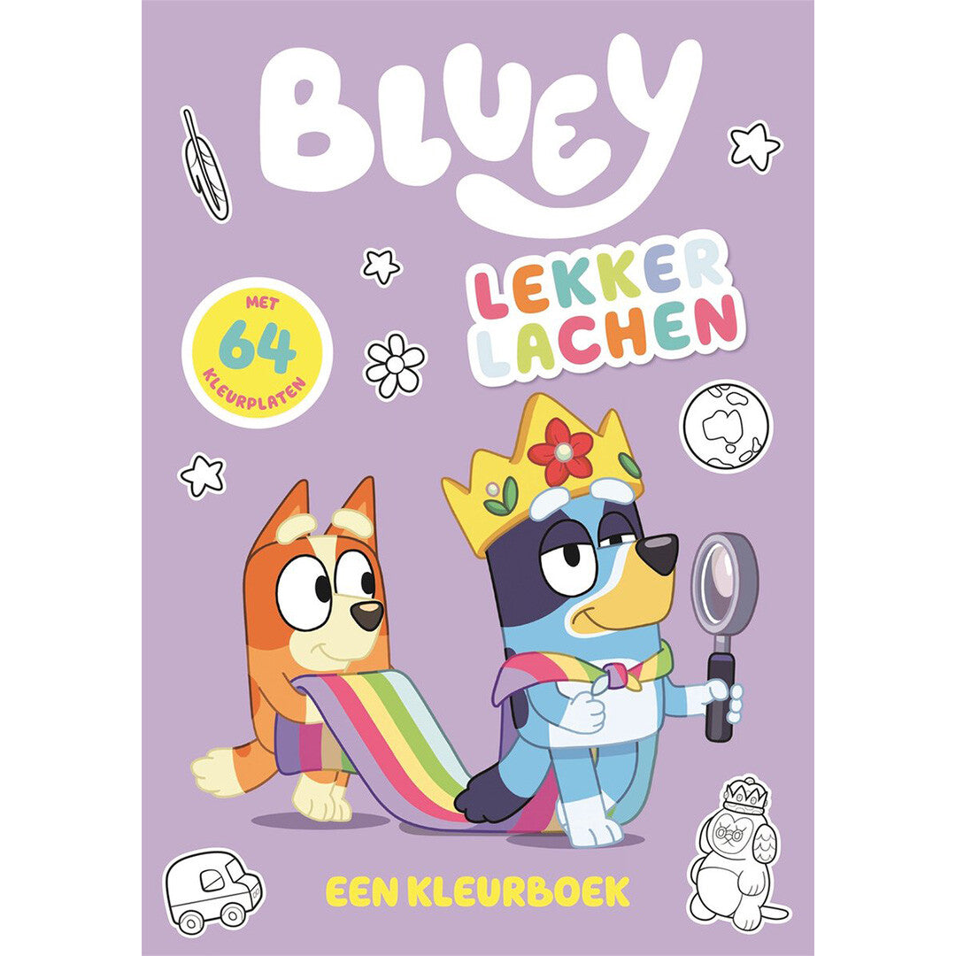 uitgeverij big balloon kleurboek bluey - lekker lachen | 1297704 | 0