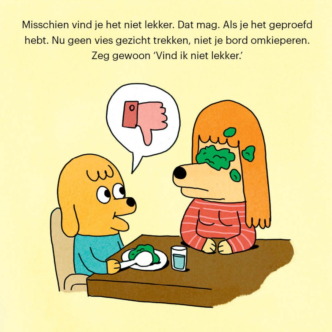 uitgeverij boycott handboekje voor het eten aan tafel | 1288641 | 5