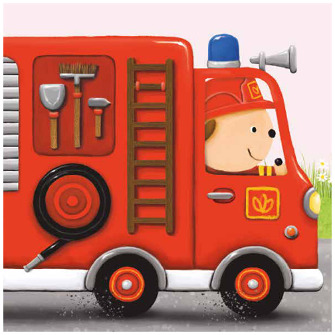 uitgeverij clavis geluidenboek dag brandweerwagen en andere voertuigen | 5
