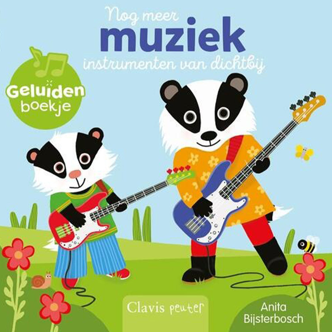 uitgeverij clavis geluidenboek nog meer muziekinstrumenten van dichtbij | 1