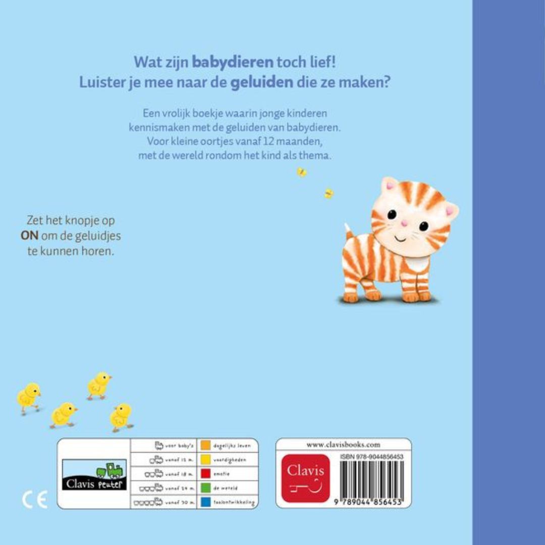 uitgeverij clavis geluidenboekje babydieren | 1445645 | 5