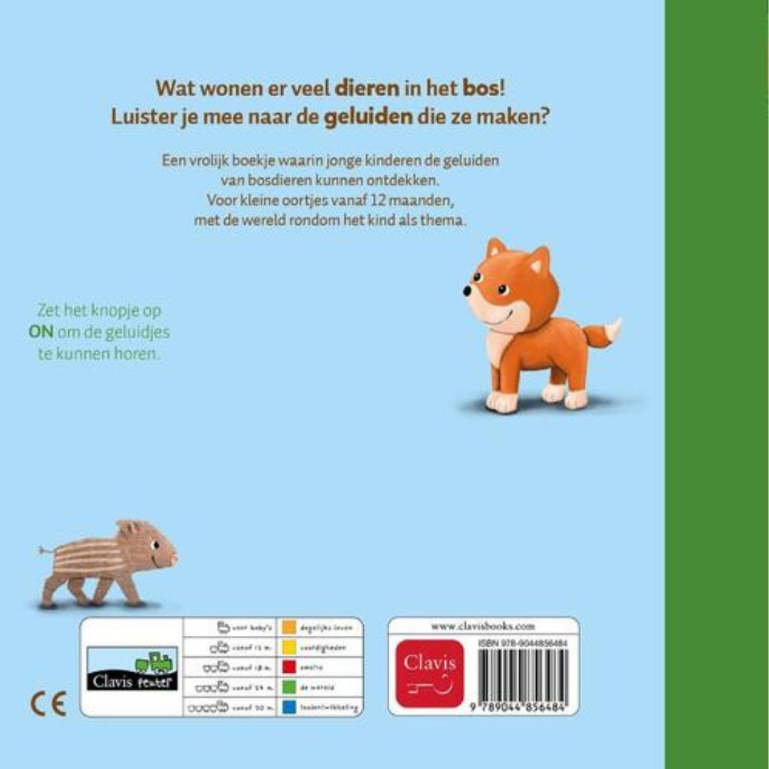uitgeverij clavis geluidenboekje bosdieren | 1445648 | 5