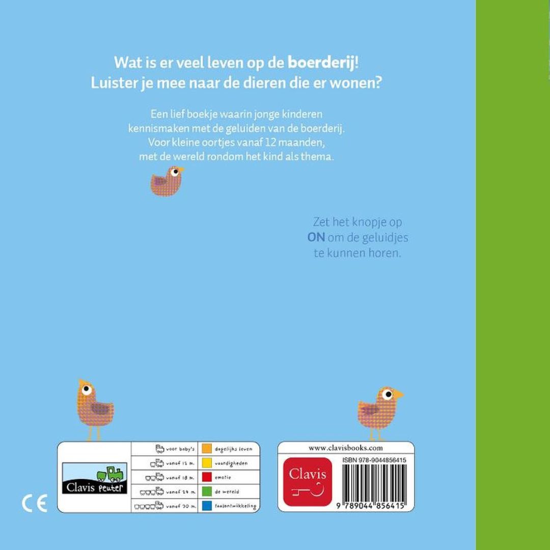 uitgeverij clavis geluidenboekje de boerderij | 1445641 | 5