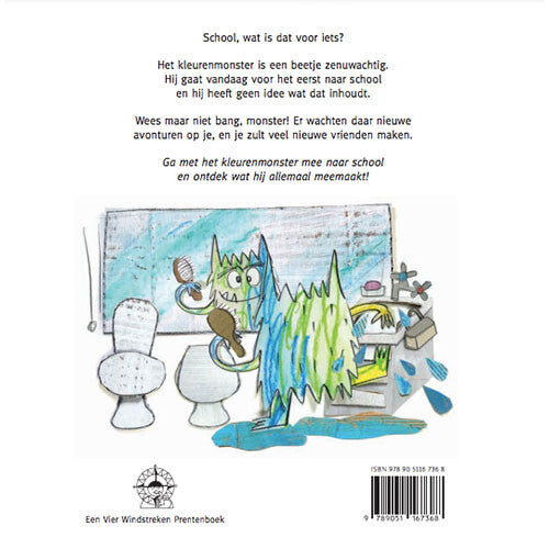 uitgeverij de vier windstreken het kleurenmonster gaat naar school | 1756736 | 1