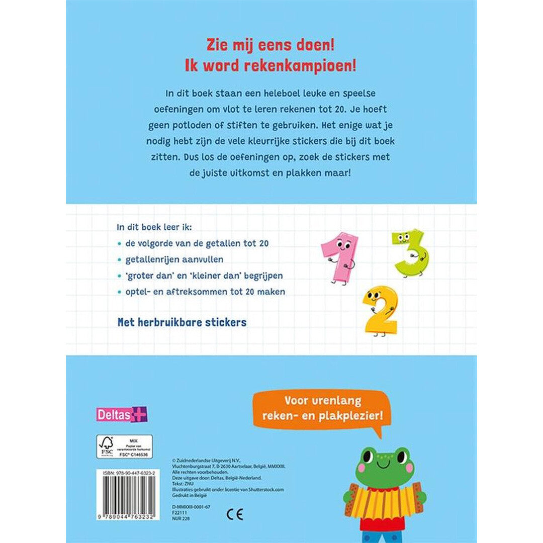 uitgeverij deltas ik leer rekenen met stickers  | 0642461 | 1
