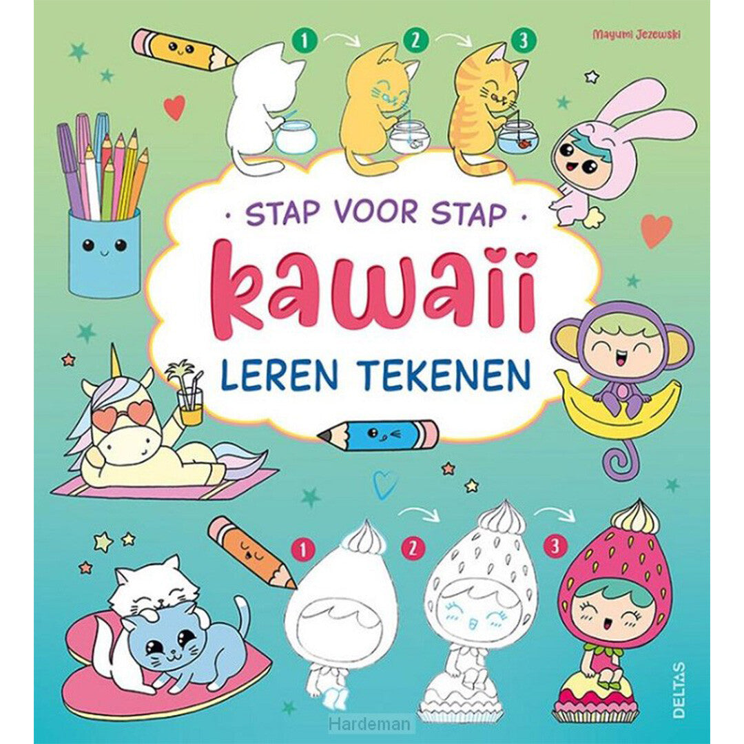 uitgeverij deltas kawaii tekenen stap voor stap | 0363248 | 0