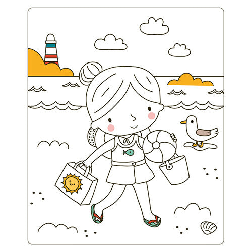 uitgeverij deltas kleur- en stickerboek aankleedpoppen | 0664007 | 3
