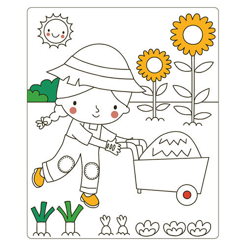 uitgeverij deltas kleur- en stickerboek aankleedpoppen | 0664007 | 5