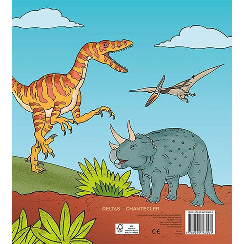 uitgeverij deltas kleur- en stickerboek dinosaurussen | 664140 | 6