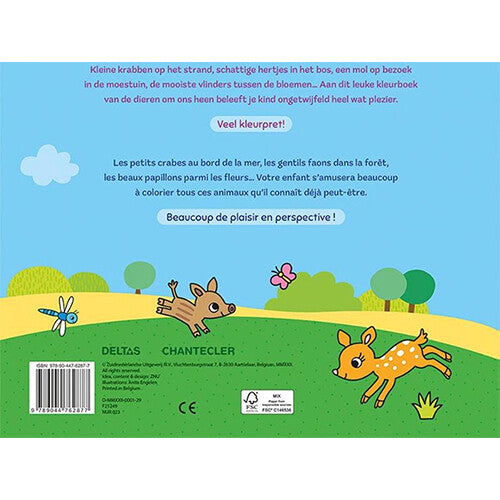 uitgeverij deltas kleurboek happy coloring - vrolijke dieren | 0691008 | 8