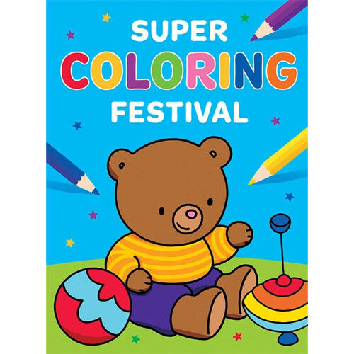 uitgeverij deltas kleurboek super coloring festival - beer | 690912 | 0