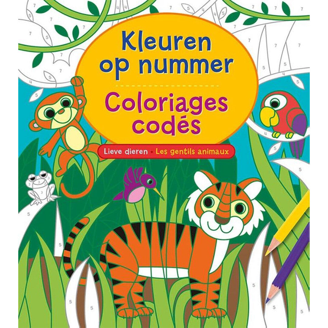 uitgeverij deltas kleuren op nummer - dieren   | 0690919 | 0