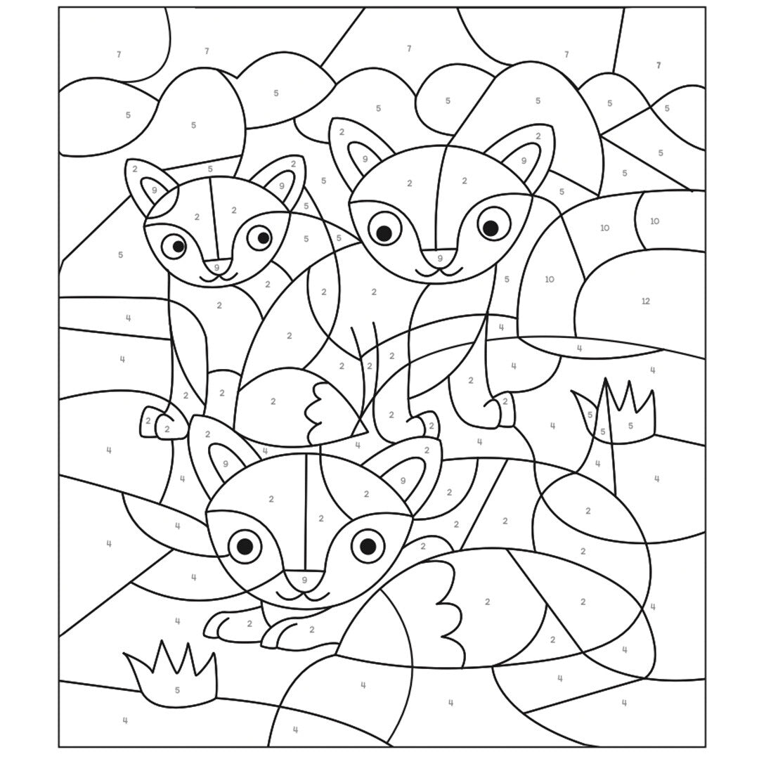 uitgeverij deltas kleuren op nummer - dieren   | 0690919 | 2