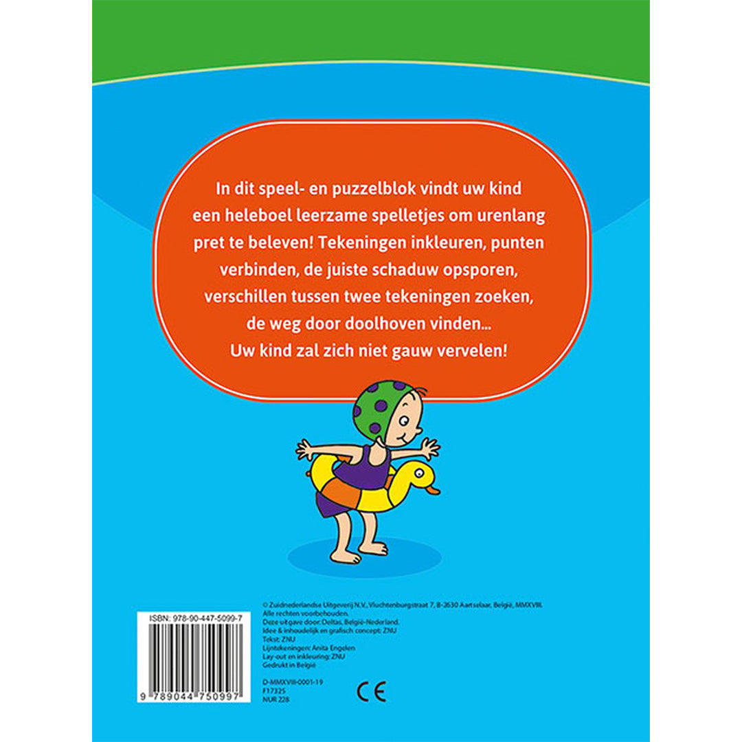 uitgeverij deltas leerrijk spelletjesblok - 4-6 jaar  | 0602911 | 1