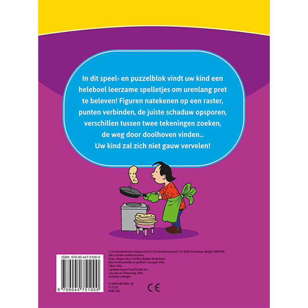 uitgeverij deltas leerrijk spelletjesblok - 6-8 jaar  | 0602912 | 1
