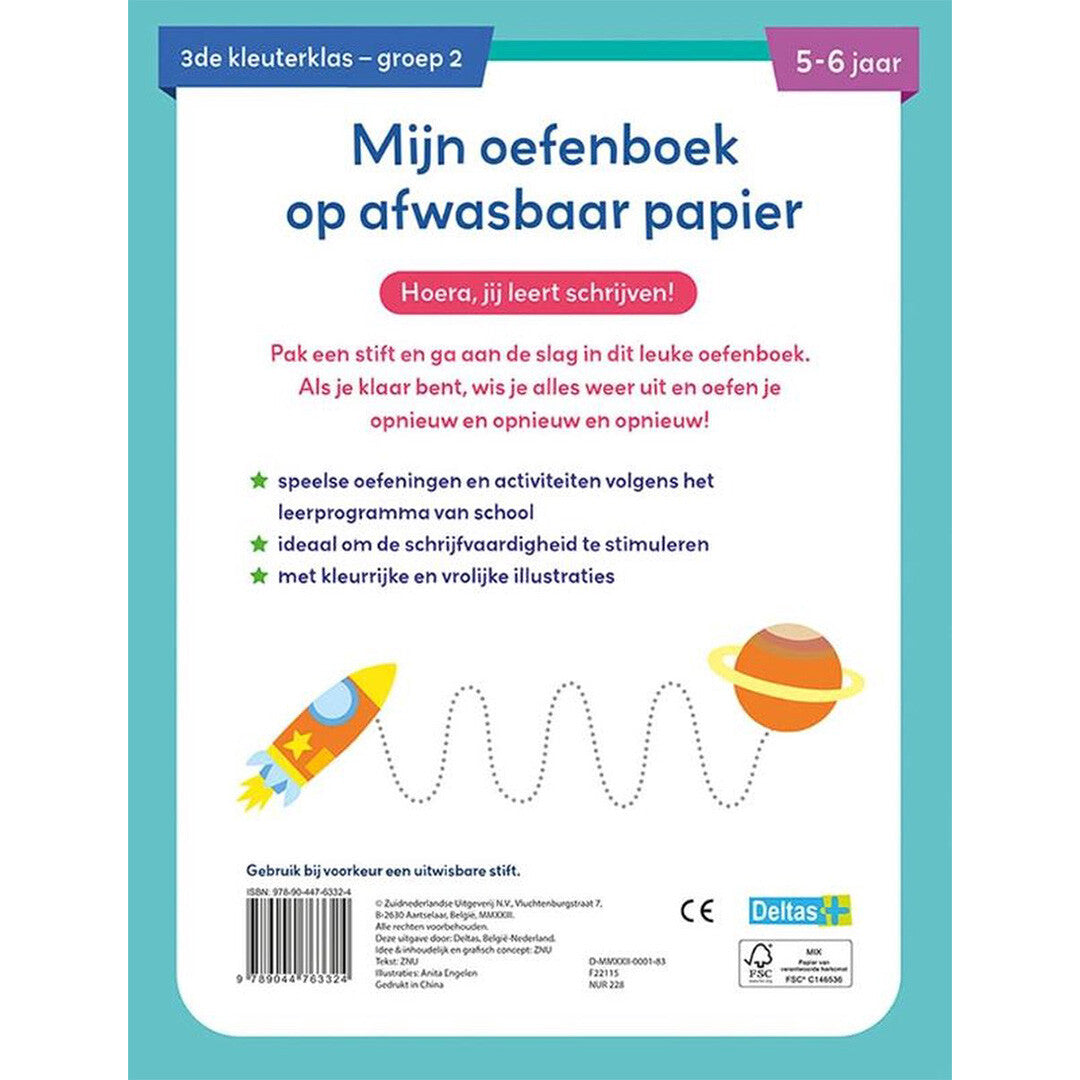 uitgeverij deltas mijn oefenboek - leuke schrijfspelletjes | 0620611 | 5