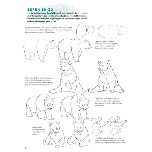 uitgeverij deltas stap voor stap dieren leren tekenen | 0101946 | 8