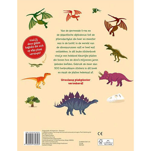 uitgeverij deltas super stickerpret - dinosaurussen | 0664184 | 3