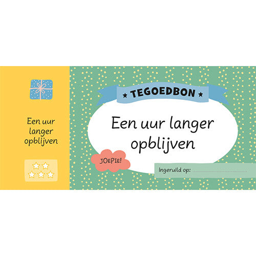 uitgeverij deltas supercoole tegoedbonnen om aan je kind te geven | 0049459 | 1