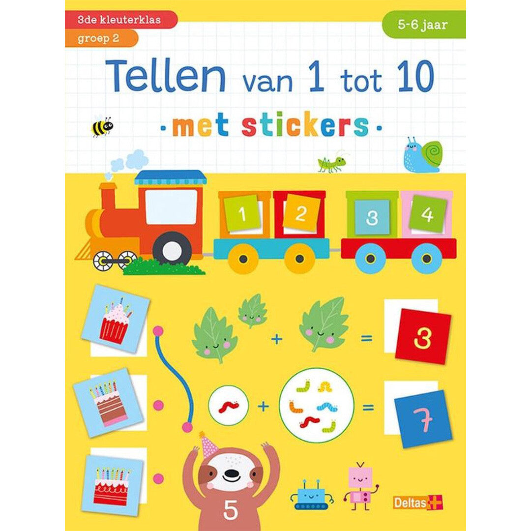 uitgeverij deltas tellen van 1 tot 10 met stickers  | 0642460 | 0