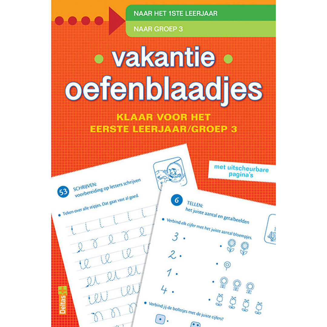 uitgeverij deltas vakantie oefenblaadjes - naar groep 3  | 0640316 HD najaar 24 | 0