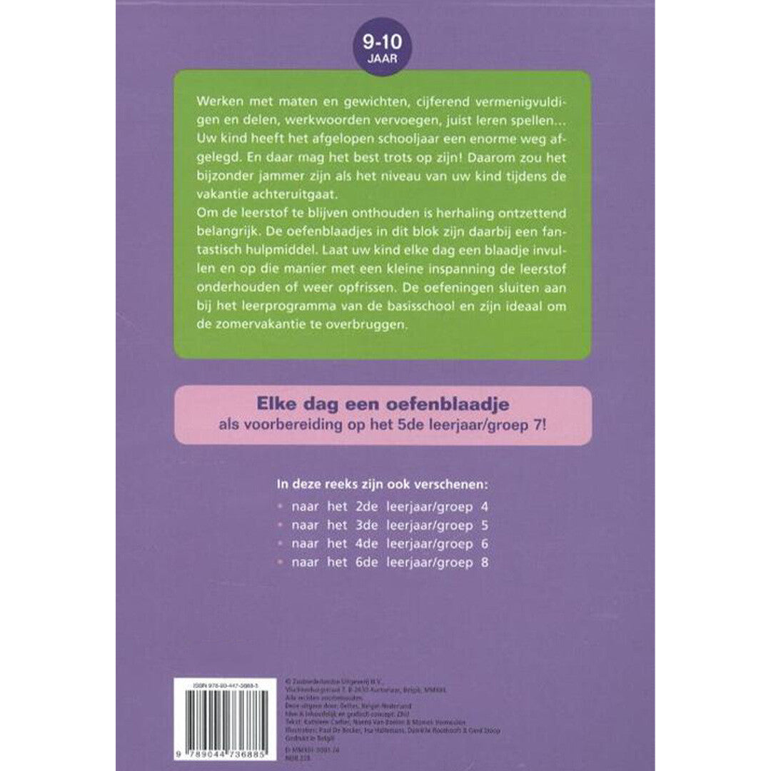 uitgeverij deltas vakantie oefenblaadjes - naar groep 7  | 0640314 | 5