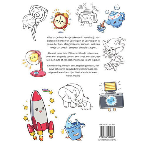 uitgeverij forte creatief kawaii tekenen stap voor stap | 1480285 | 5